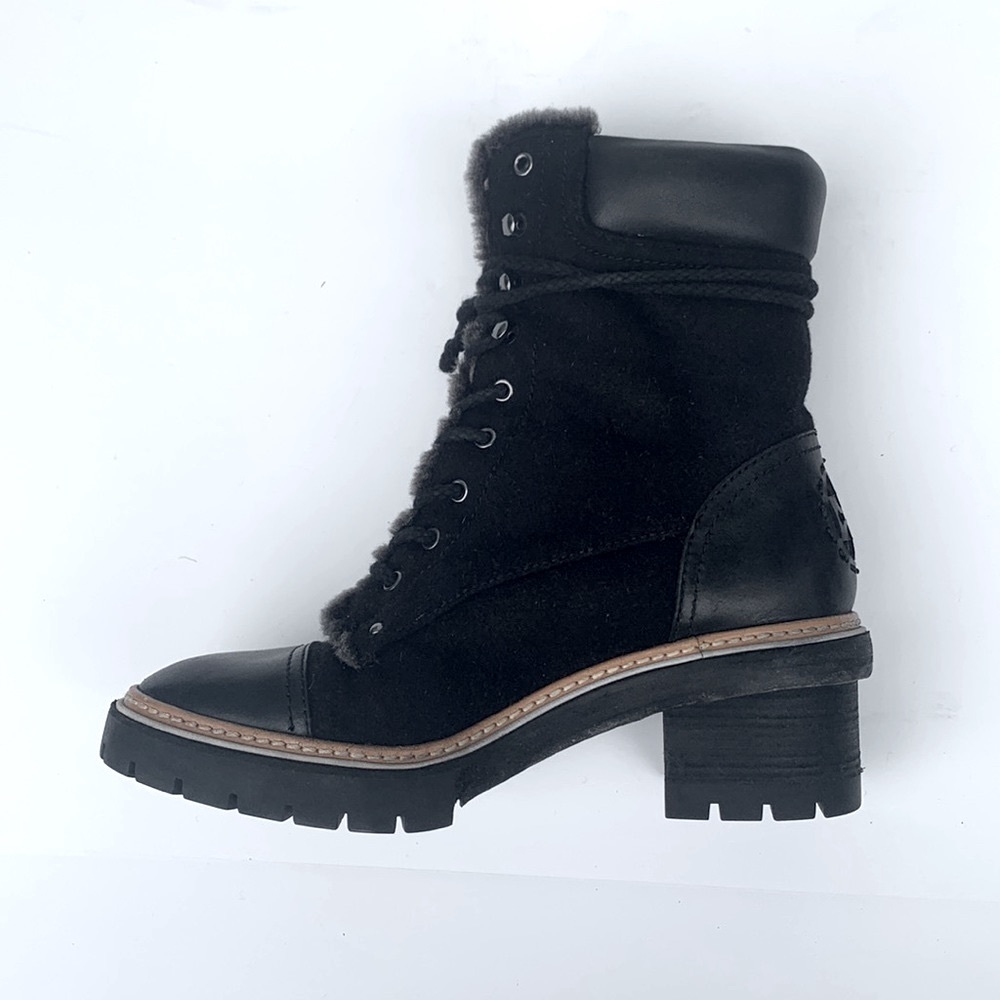 Tory Burch shearling boot Miller black